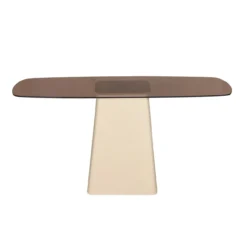 Console Milan glas 140 cm beige