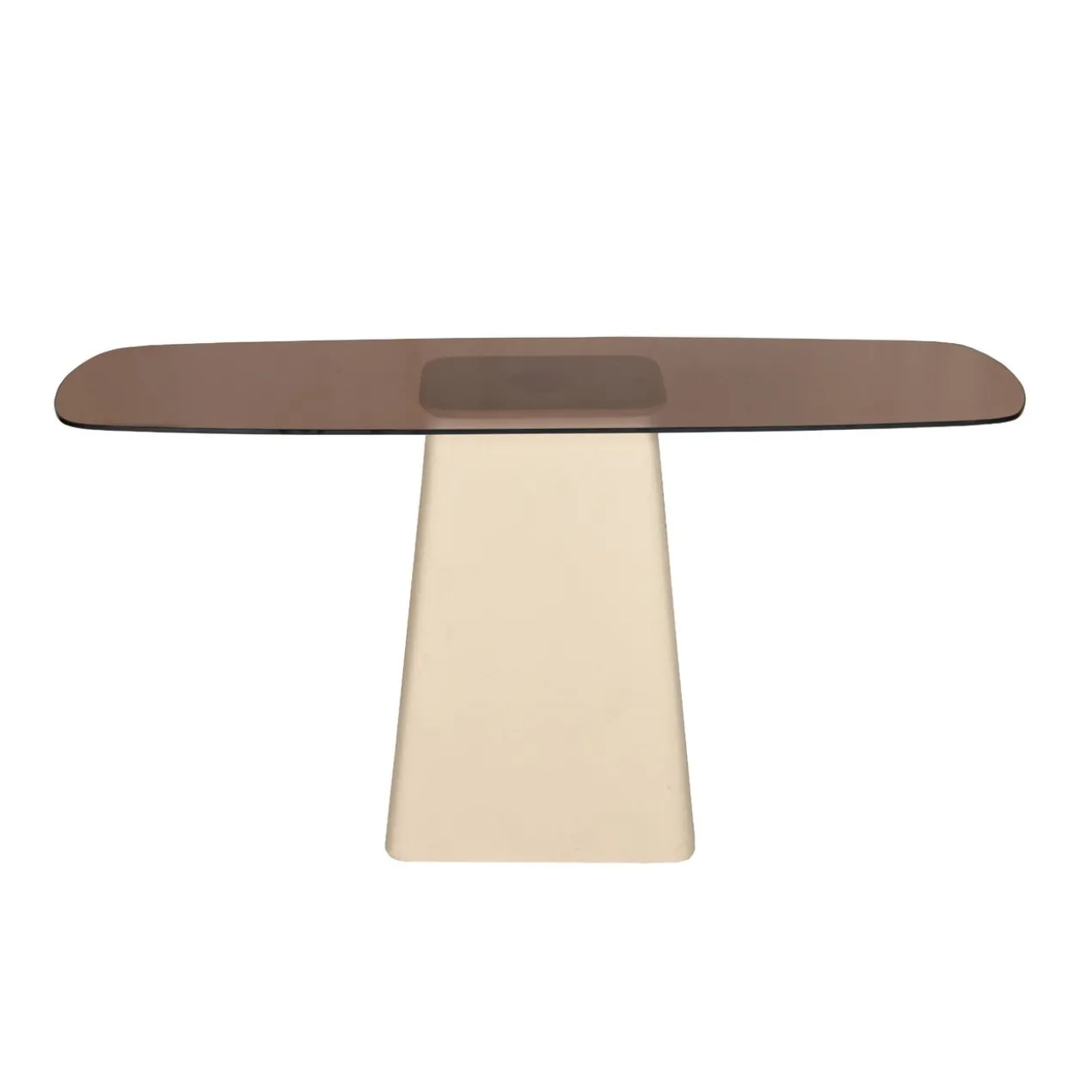 Console Milan glas 140 cm beige