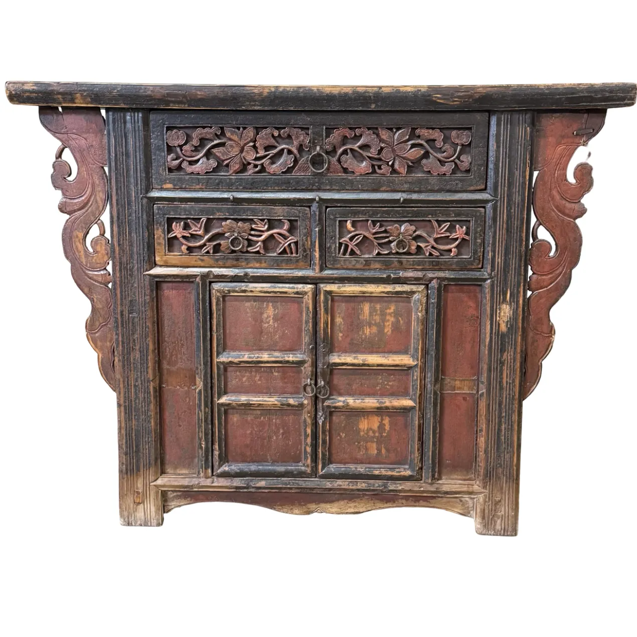 Console snijwerk naturel uniek