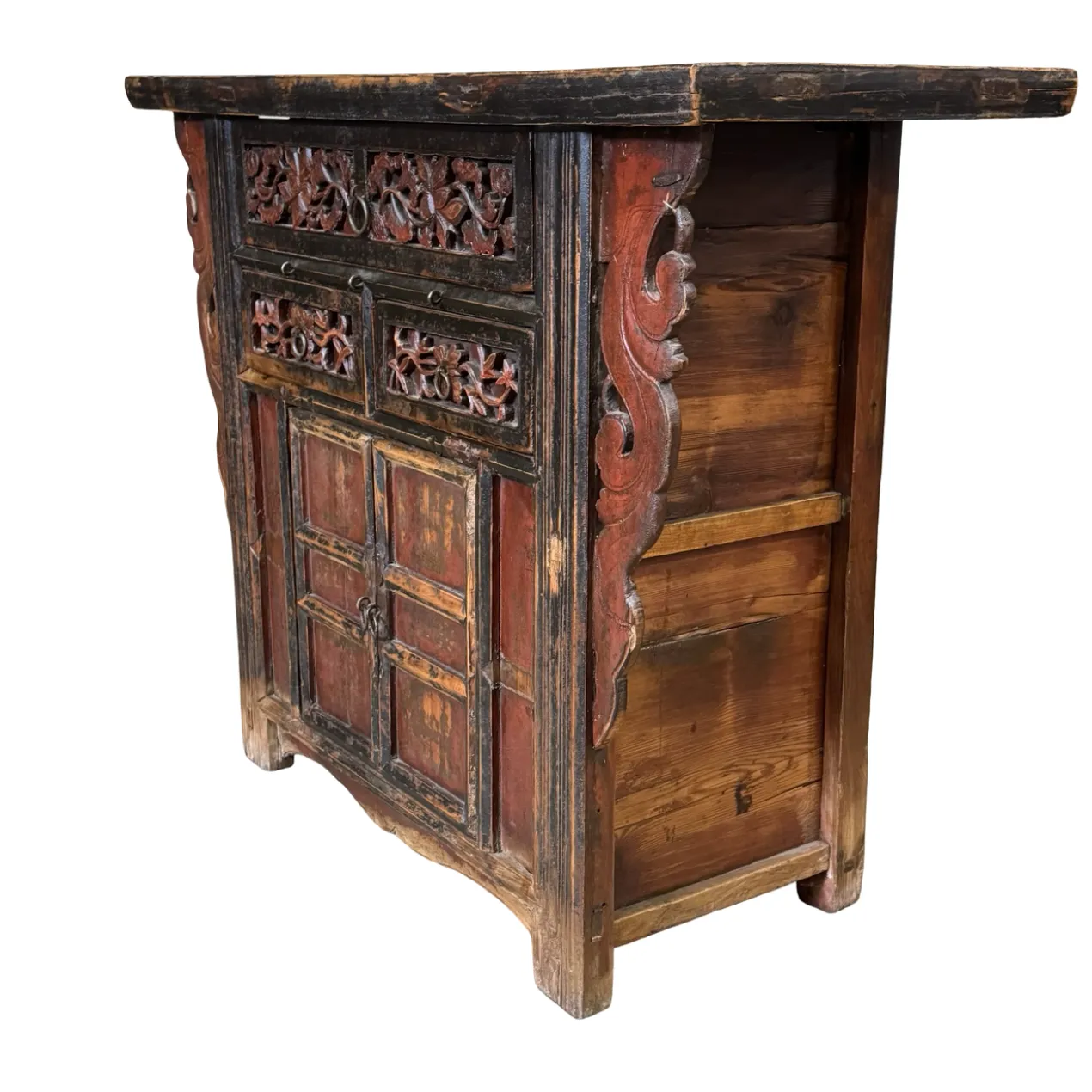 Console snijwerk naturel uniek
