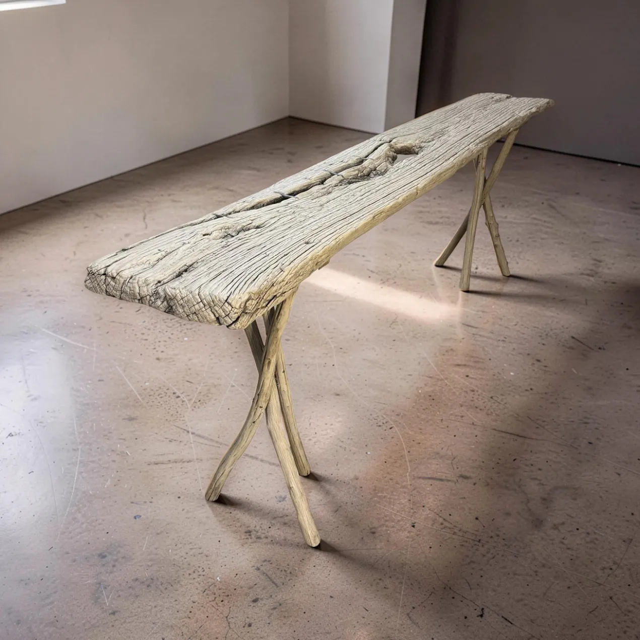 Console stronkpoot naturel uniek