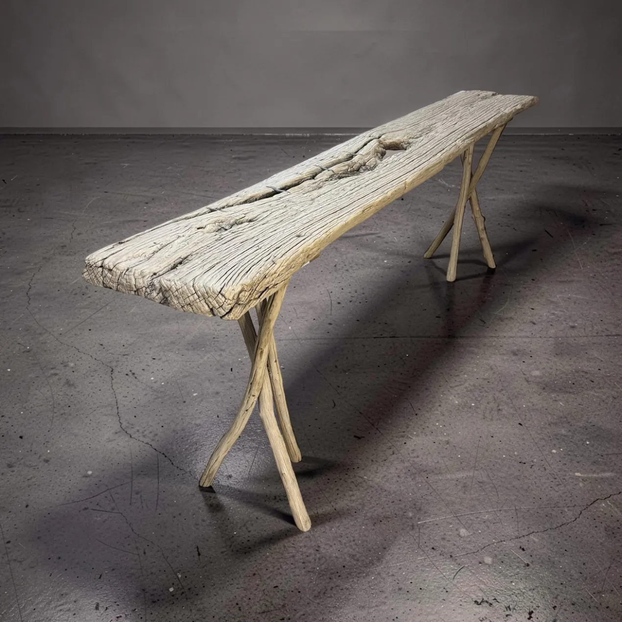Console stronkpoot naturel uniek