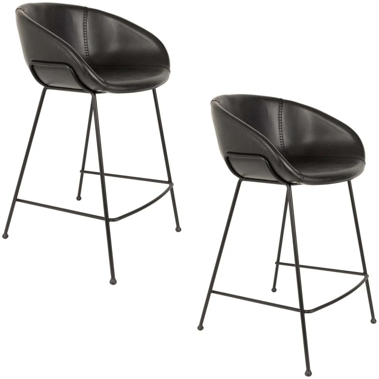 Counter kruk feston zwart