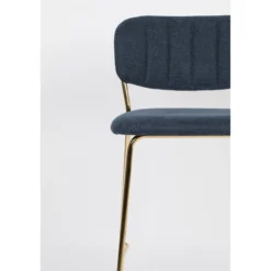 Counter kruk jolien goud/donker blauw