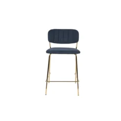 Counter kruk jolien goud/donker blauw