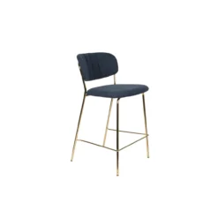 Counter kruk jolien goud/donker blauw