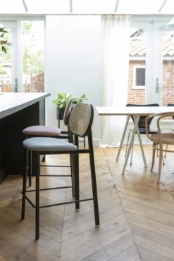 Counter stool spike natural/grey