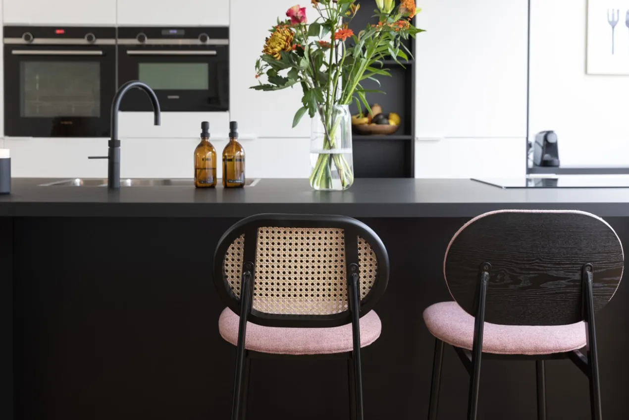 Counter stool spike natural/pink