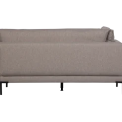 Couple eetbank hoekelement lange zijde rechts taupe