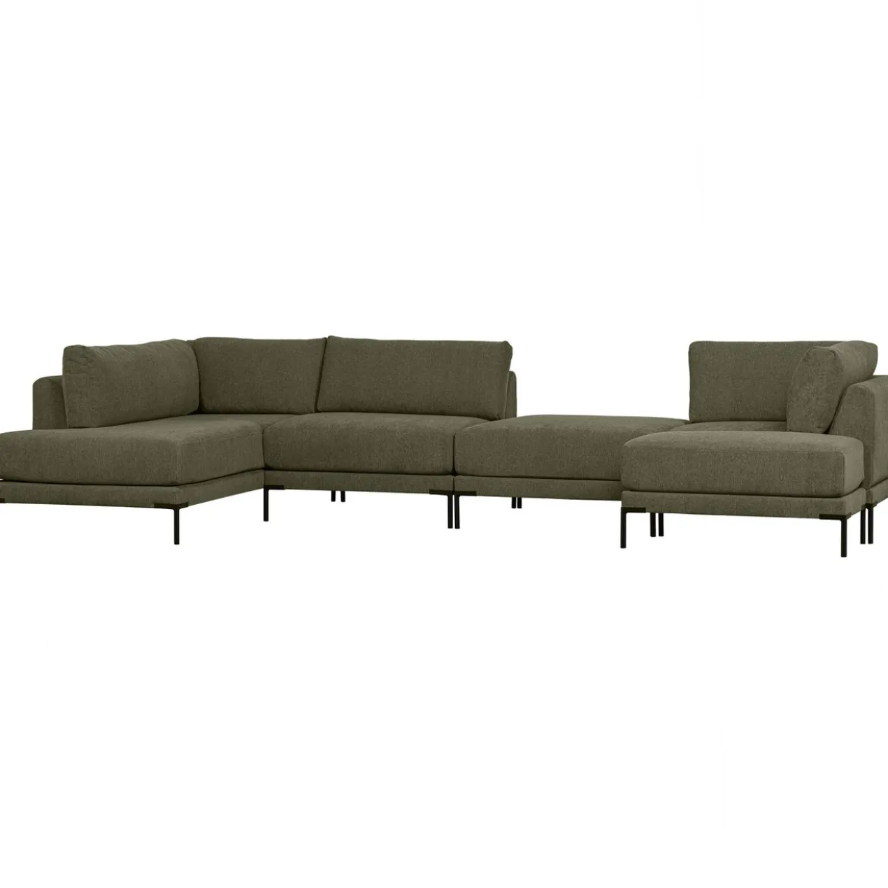 Couple lounge element links warm groen