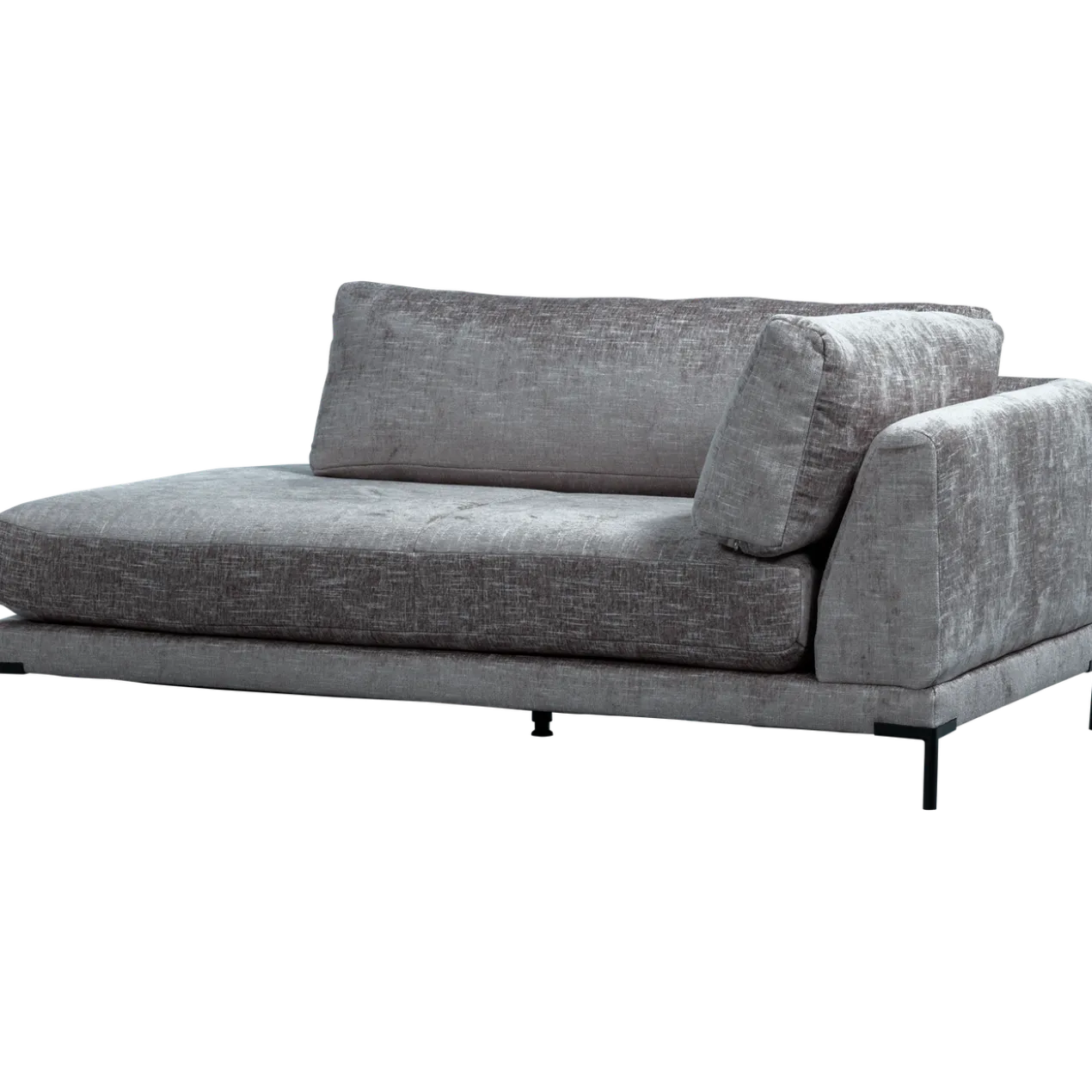Couple lounge element rechts denim melange