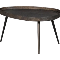 Crude bijzettafels antique brons - set van 2