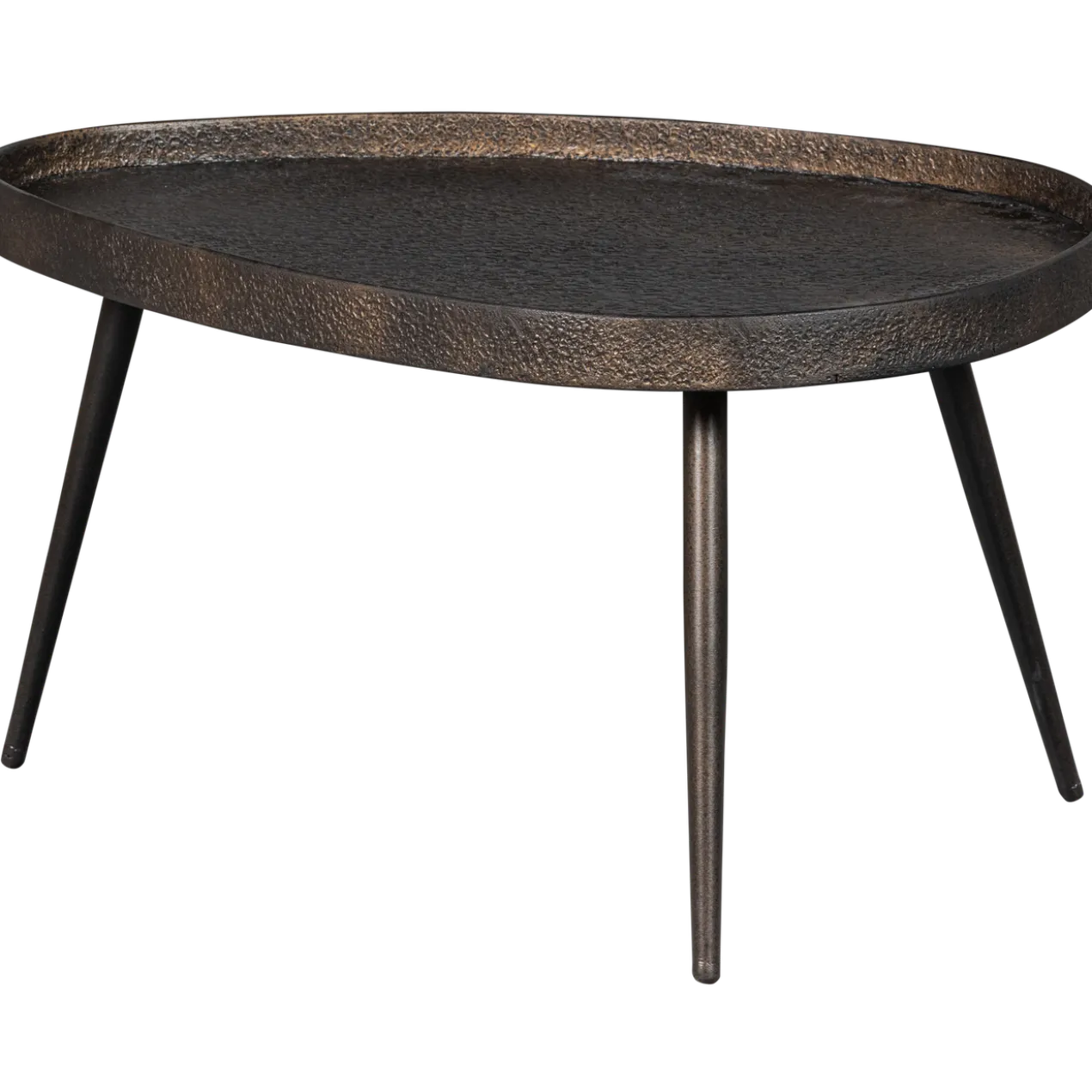 Crude bijzettafels antique brons - set van 2