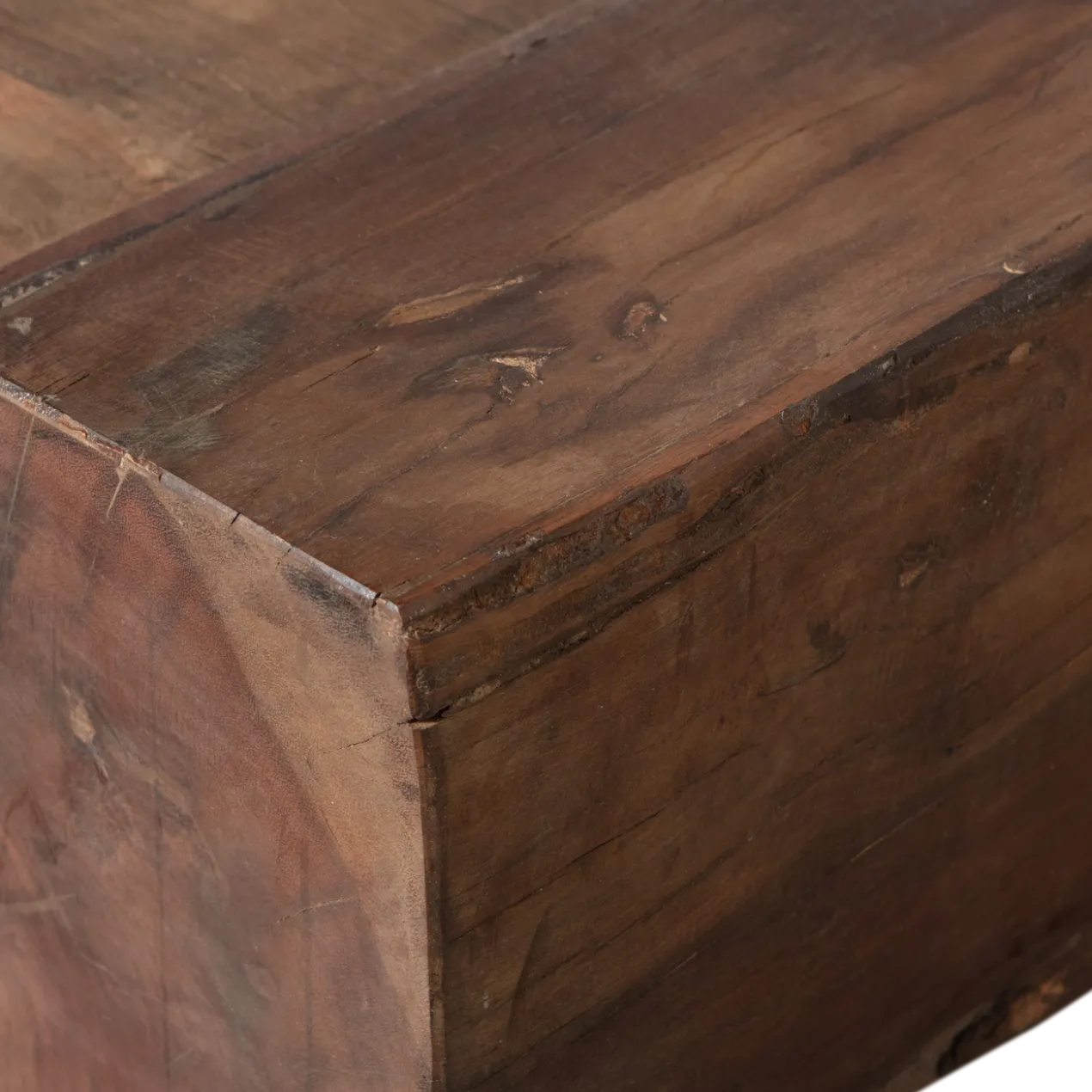 Cuno salontafel laag mangohout donkerbruin