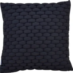 CUSHION 3D WEAVE 45x45CM Kussen 3D weave zwart