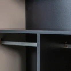 Daily closet double 200x100 cm grenen dakargrau [fsc]