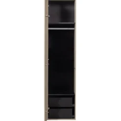 Daily closet single 200x50 cm grenen dakargrau [fsc]