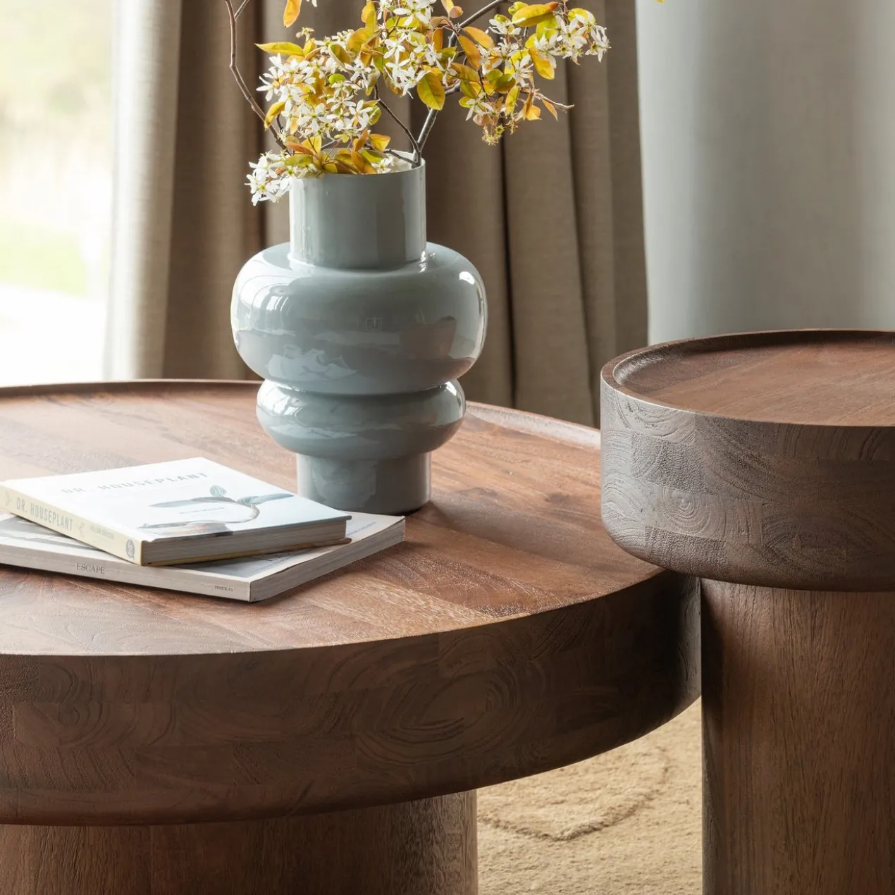 Dara bijzettafel mangohout bruin