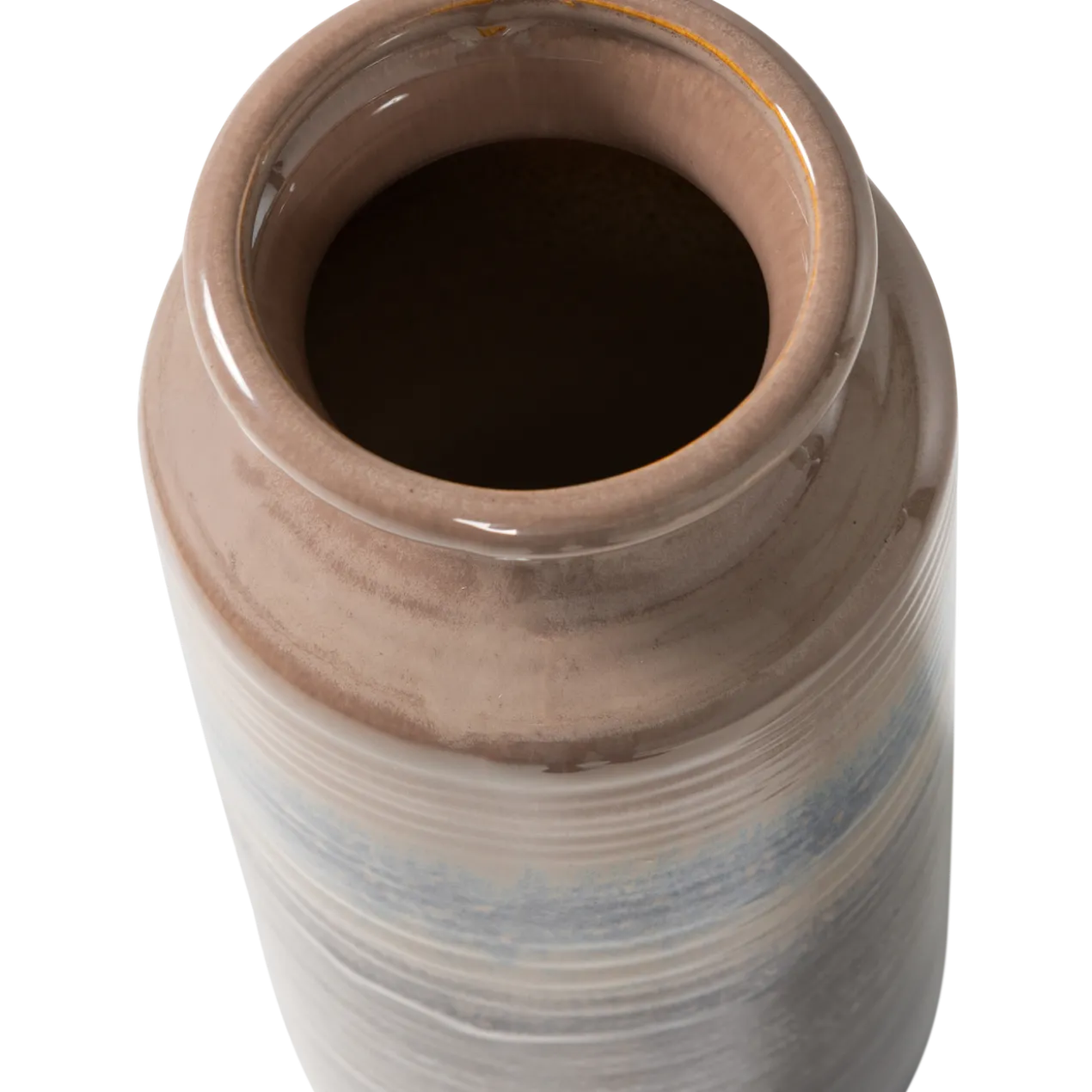 Decennia xl vaas keramiek grijsblauw 38xo17 cm