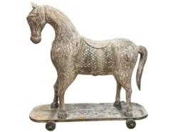 Decoratie houten paard groot
