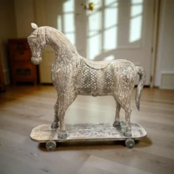 Decoratie houten paard groot