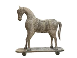 Decoratie houten paard groot