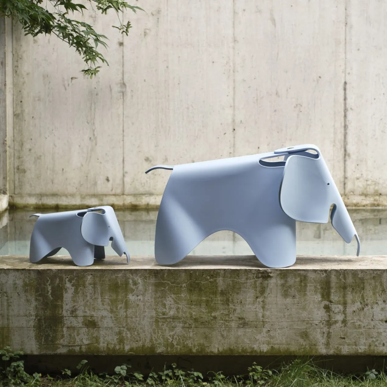 Decoratie object Elephant small RE sky blue