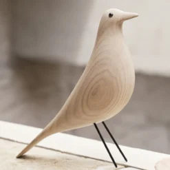 Decoratie object House Bird cotton white