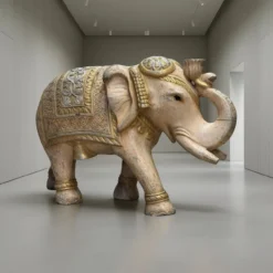 Decoratieve olifant van fiber uniek India