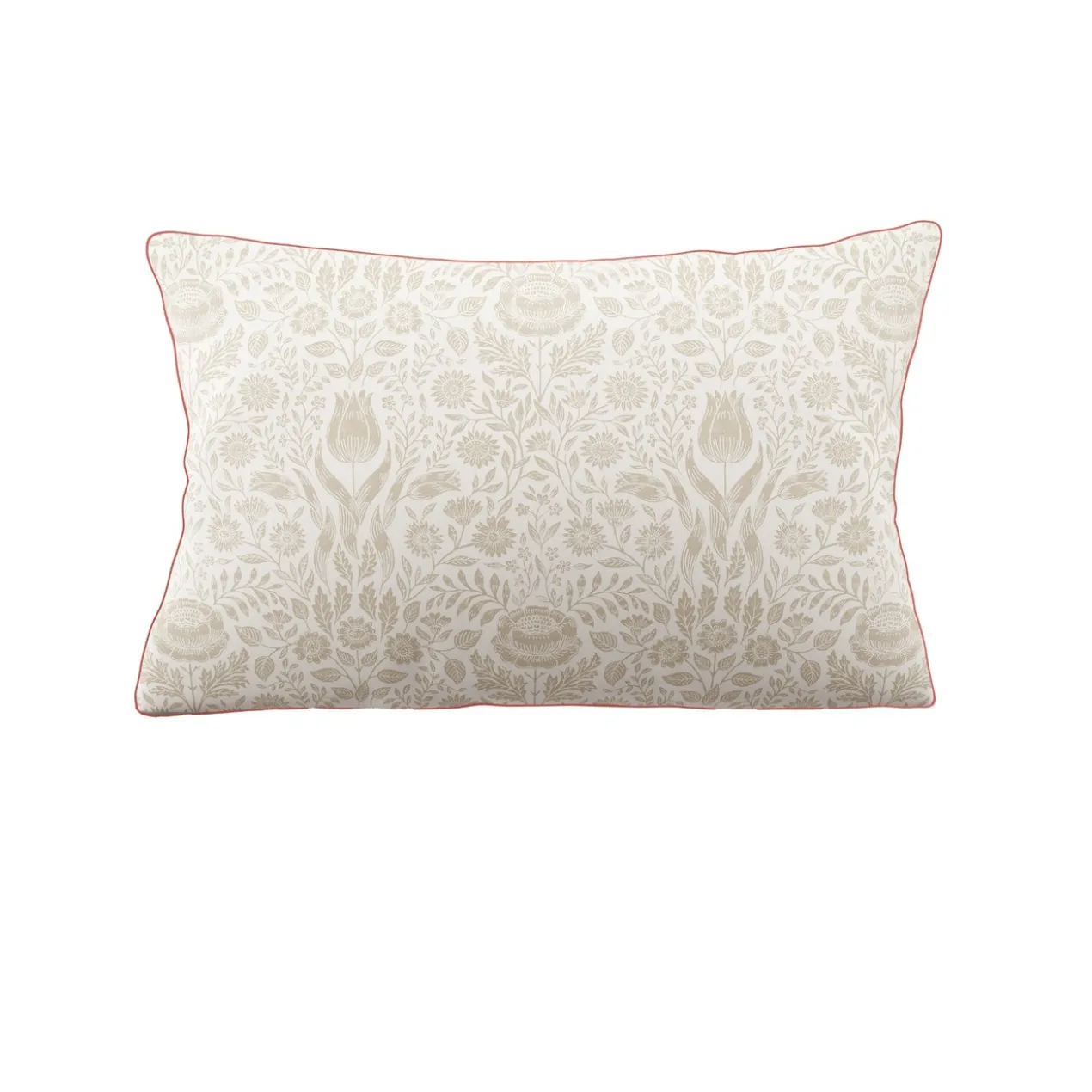 Dekbedovertrek Ashstead damask natural coral 220x230 cm
