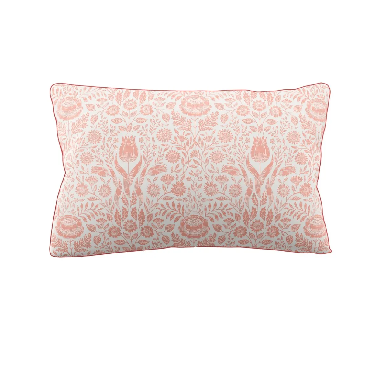 Dekbedovertrek Ashstead damask natural coral 220x230 cm