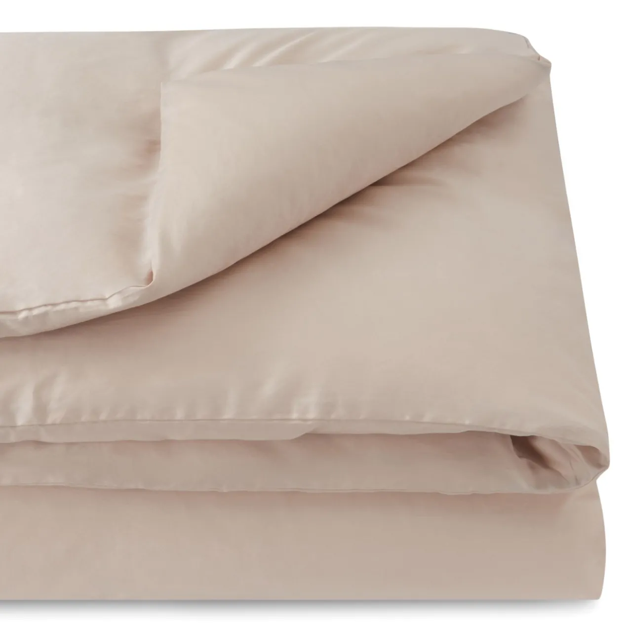Dekbedovertrek Cotton Satin 140x220 cm almond