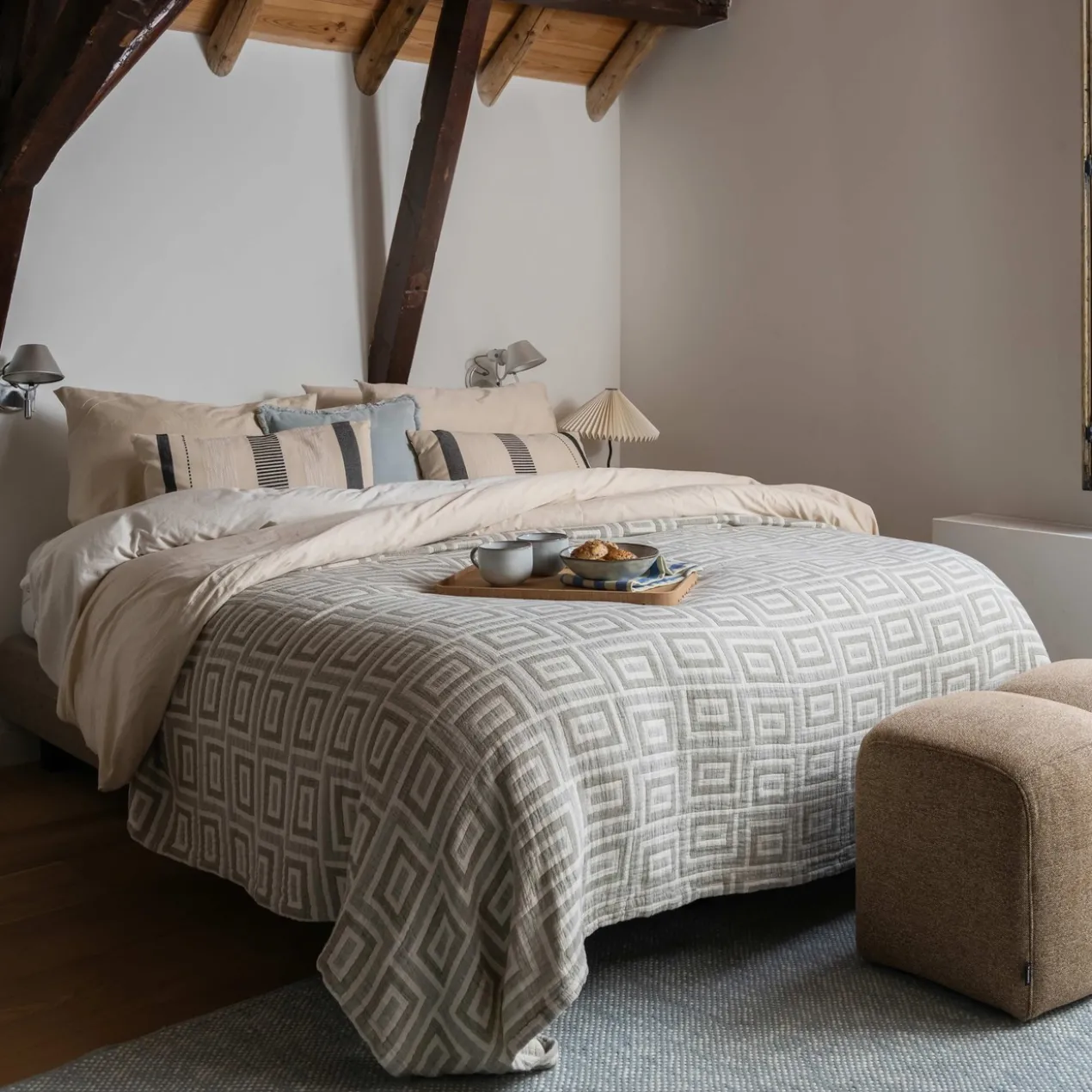 Dekbedovertrek Cotton Satin 140x220 cm almond