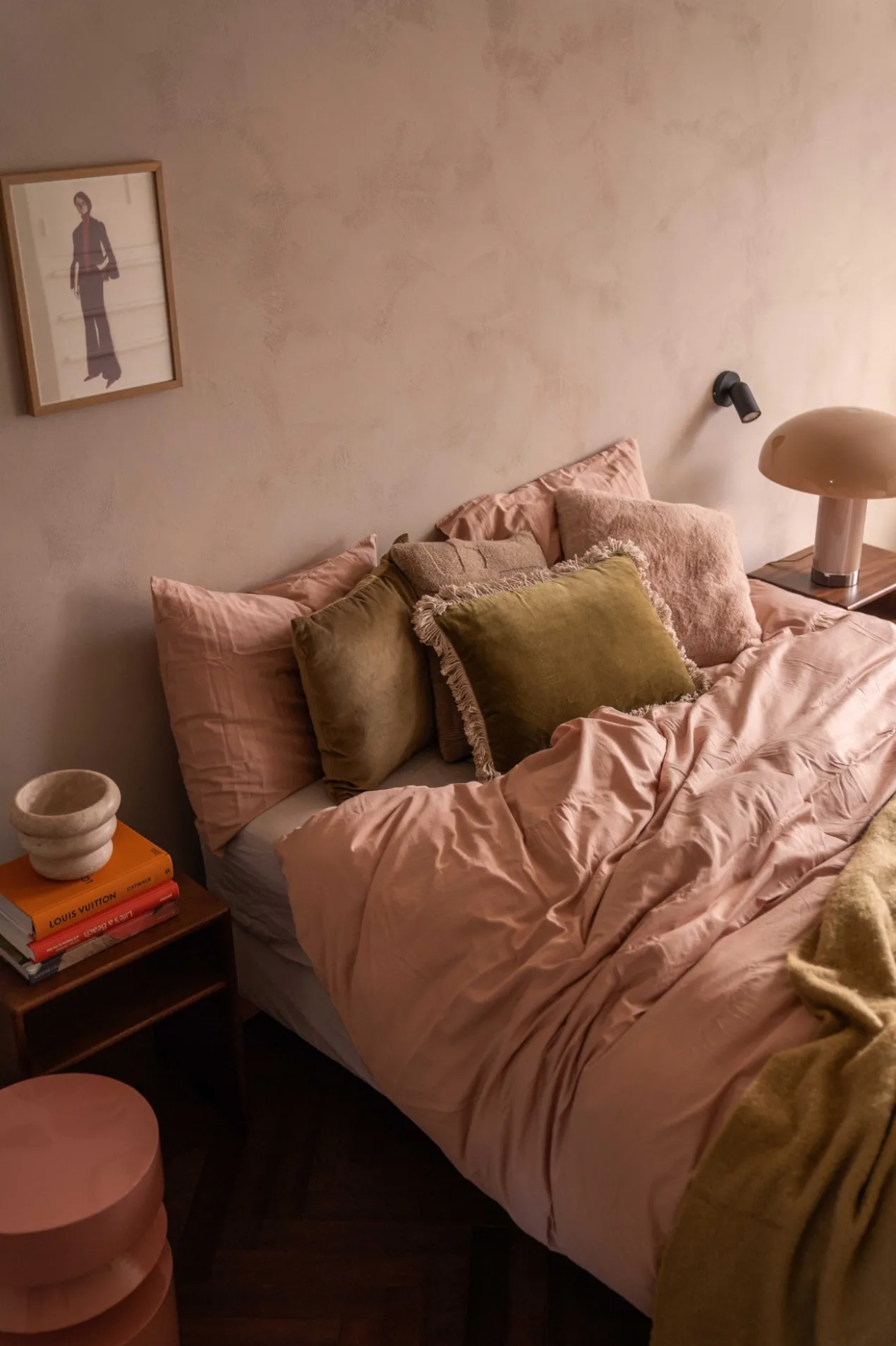 Dekbedovertrek Cotton Satin 240x220 cm misty rose