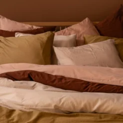 Dekbedovertrek Cotton Satin 240x220 cm almond