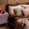 Dekbedovertrek Cotton Satin 200x220 cm dark brown