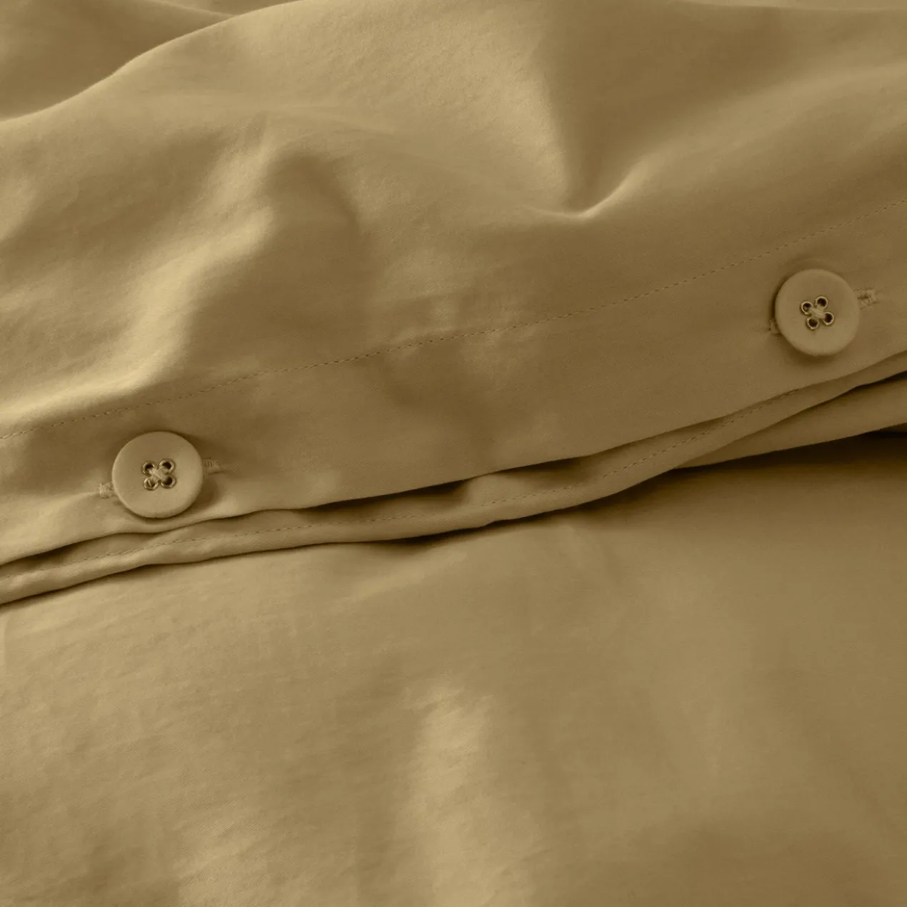 Dekbedovertrek Cotton Satin 200x220 cm khaki
