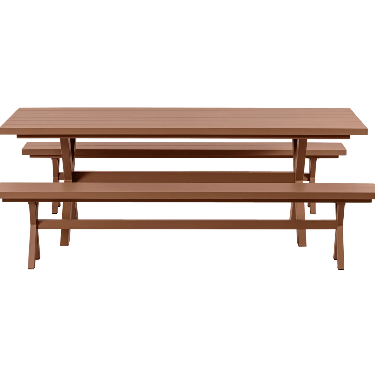 Delta picknick tuintafel aluminium terra 220x100 cm