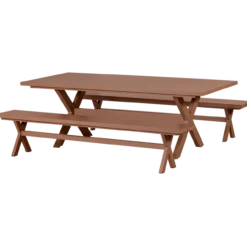 Delta picknick tuintafel aluminium terra 220x100 cm
