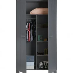 Dennis kast grenen geborsteld steel grey [fsc]