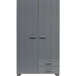 Dennis kast met laden grenen steel grey [fsc]