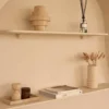 Design kaarshouder Travertine