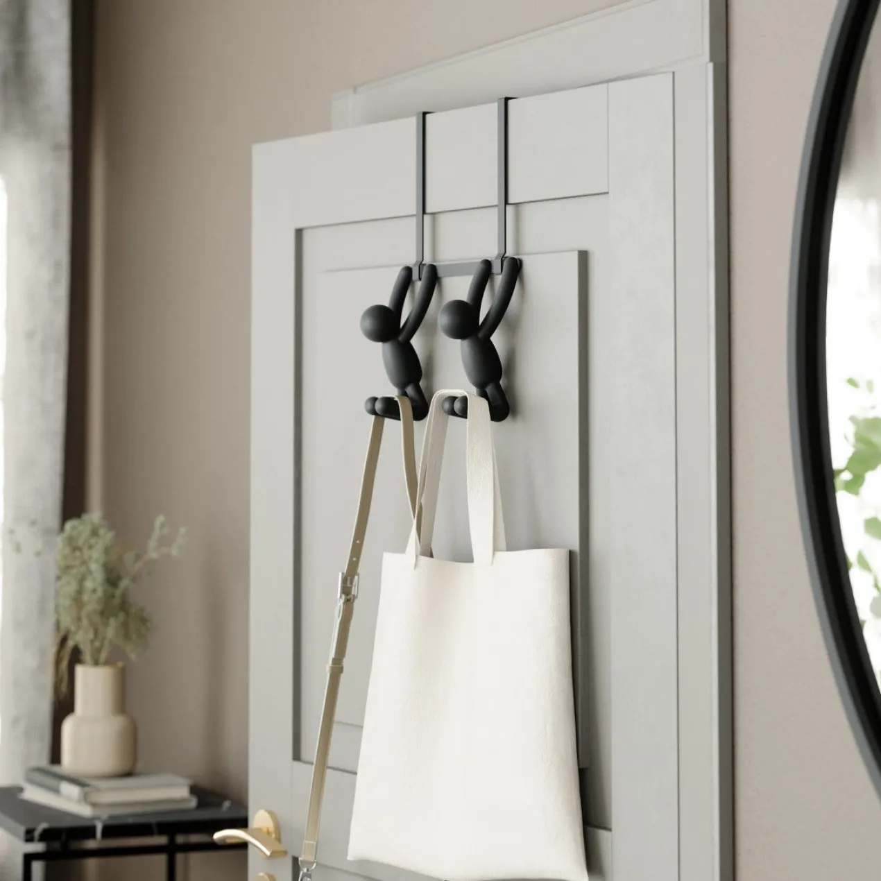 Deurhaak Buddy zwart