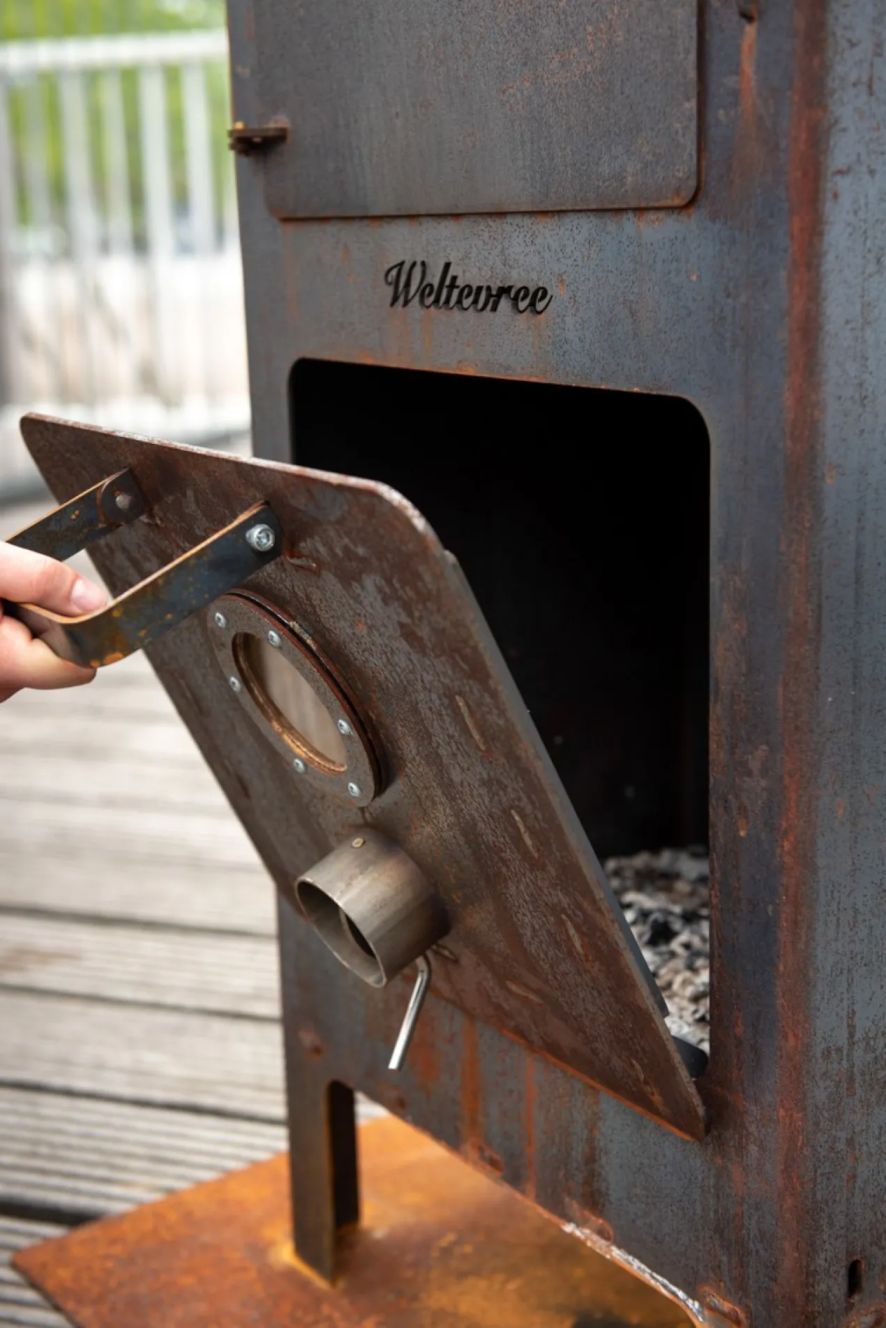 Deur voor Outdooroven