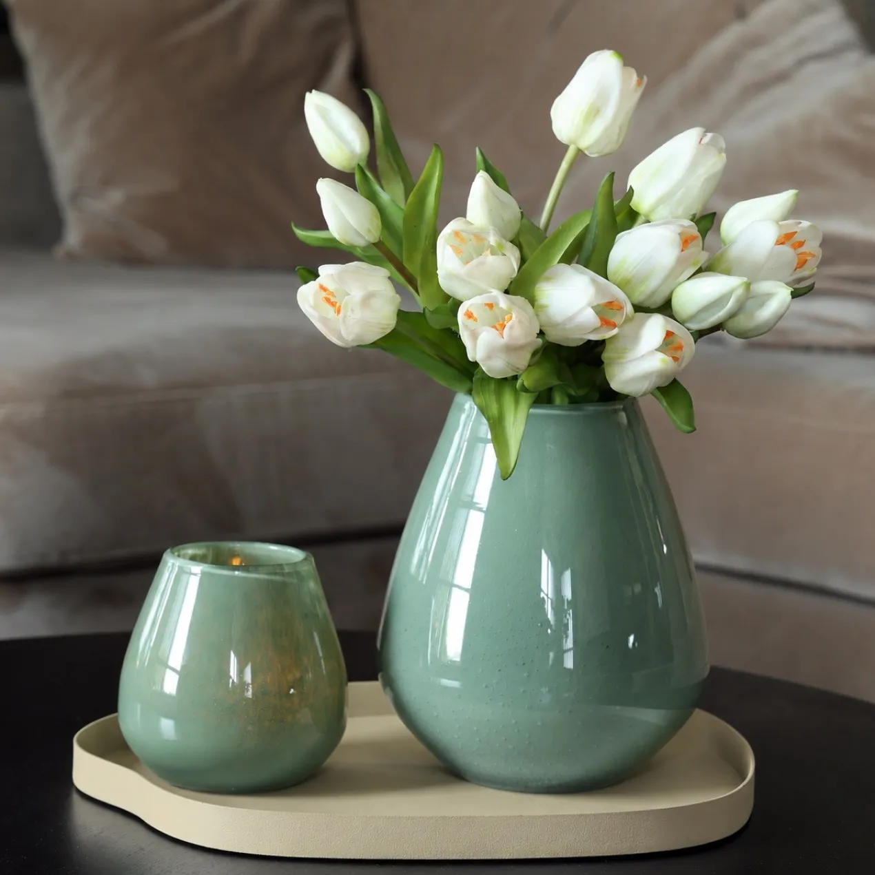Dienblad Bariri S 35 cm beige