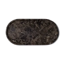 Dienblad bruin ovaal matte 30x15cm