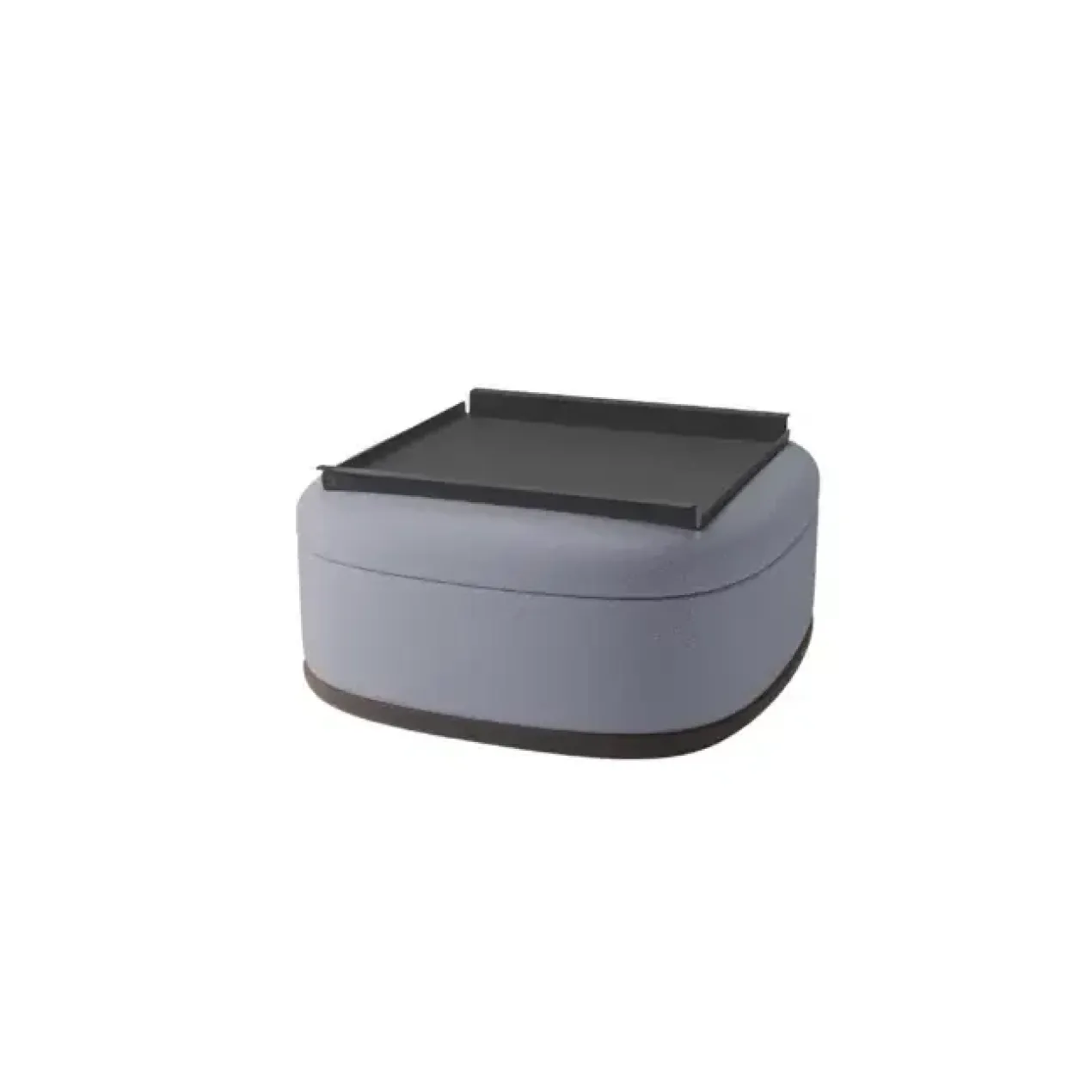 Dienblad Hocker Oni 90x90 cm - zwart