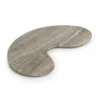 Dienblad organisch titanium travertine kidney