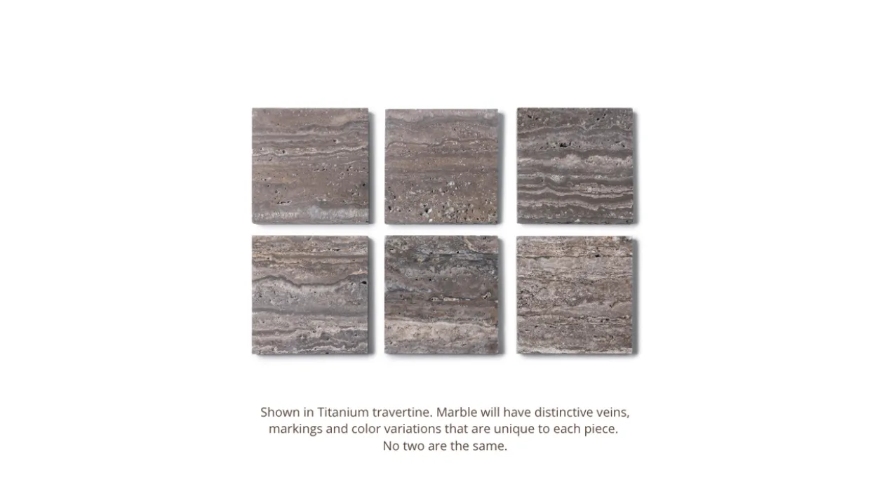 Dienblad organisch titanium travertine kidney