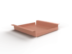 Dienblad Small - Fliptray - 34 x 28 x 5 cm Dienblad Small Beigerood - Flip Tray